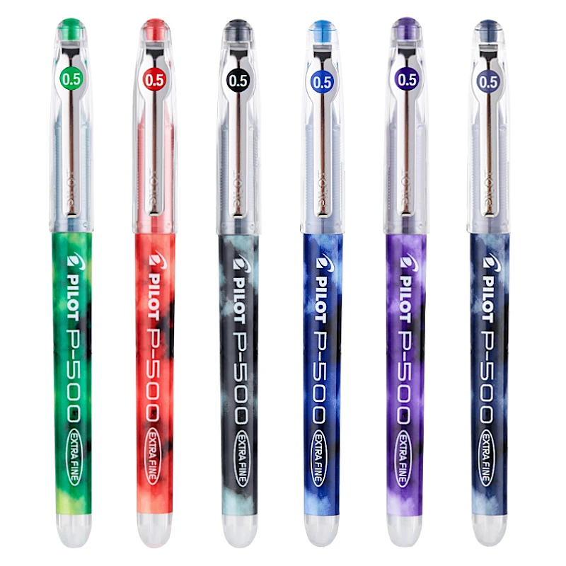 Perfect For Exam! Pilot P500 Gel Pen 0.5mm Rolling Ball Pens Extra Fine