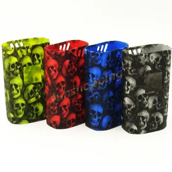 

random color Design Alien 220w Skull Head Silicone Case Protective Silicone Case For SMOK Alien 220 W Box Mod