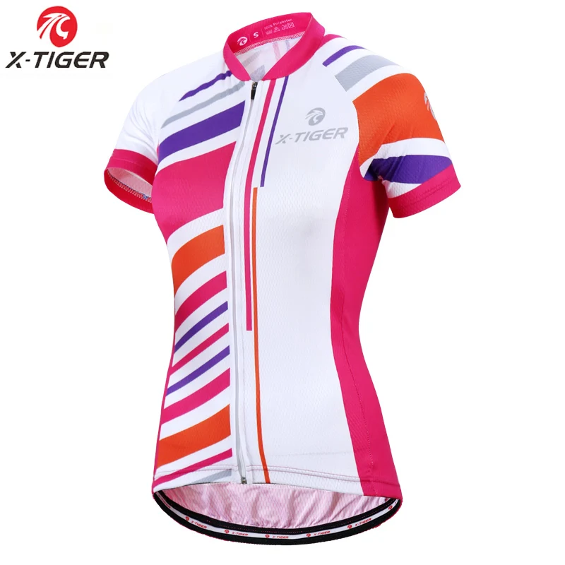 X-Tiger Pro Женский Велоспорт майки Джерси для горного велосипедная одежда рубашка полиэстеровый велосипедный одежда летняя велосипедная одежда - Цвет: Cycling Jersey only