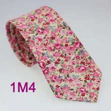 Yibei Coachella Галстуки для Для женщин Для мужчин галстук хлопок бежевый на ярко-розовый цветы Средства ухода за кожей Шеи Галстук Новинка Свадебные Средства ухода за кожей Шеи Галстуки 8 см Corbata