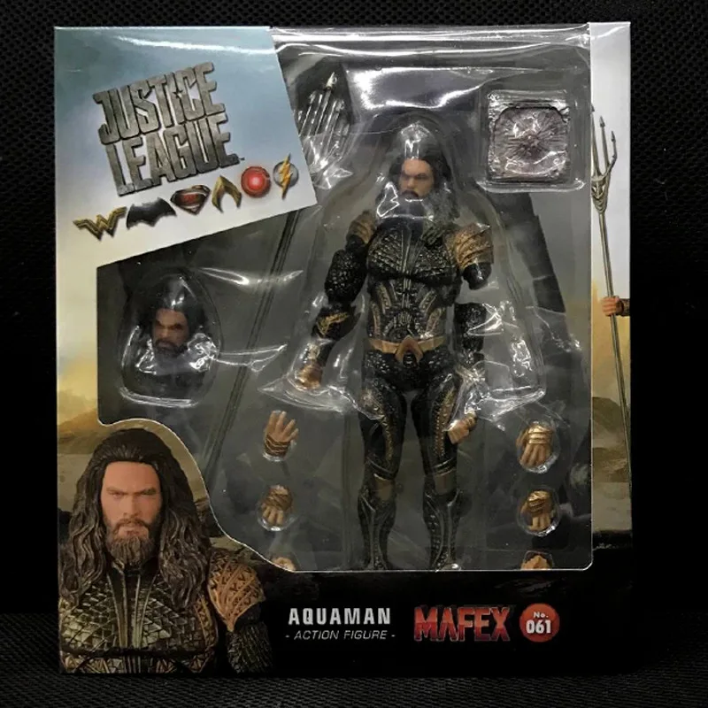 DC Justice League Super Hero Aquaman Mafex фильм ПВХ фигурка игрушки куклы Рождественский подарок на день рождения 16 см