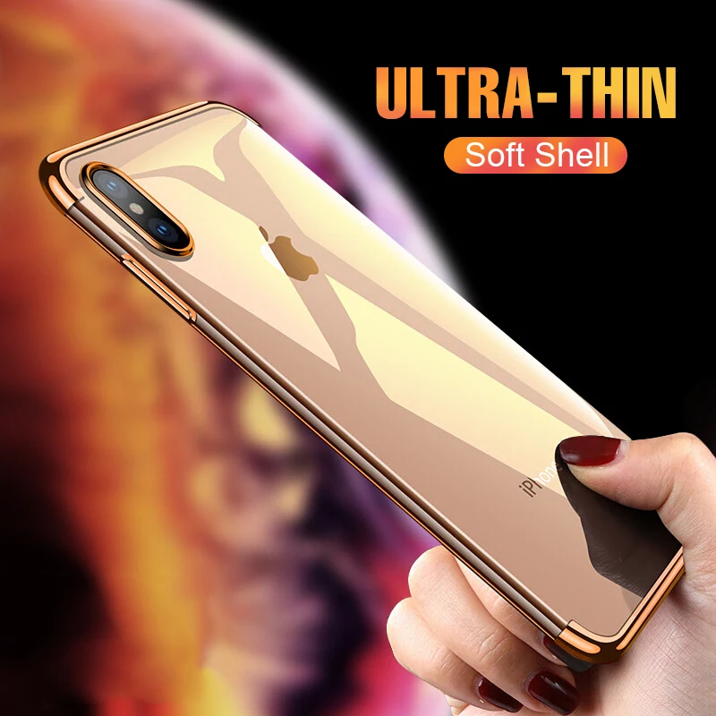 Luxury Plating Soft Protective Iphone Xs Max Xr Transparent Full Cover For Iphone X Xr Xs Max Silicone Tpu Clear Case Luxury Plating Soft Protective Iphone Xs Max Xr Transparent Full Cover For Iphone X Xr Xs Max Silicone Tpu Clear Case