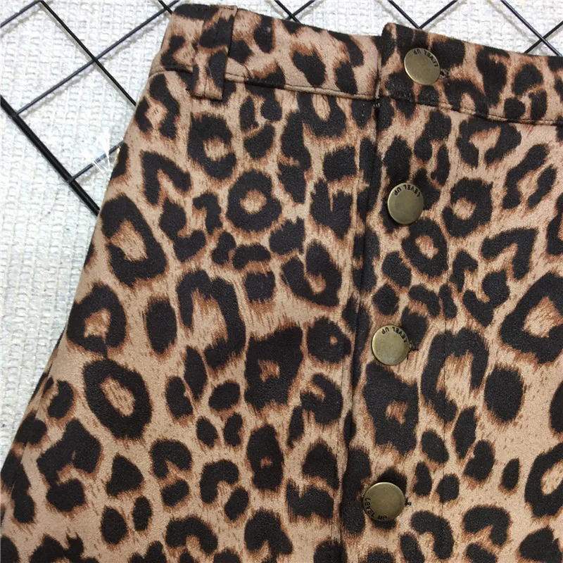 Леопардовая юбка для девочек; осень г.; Модный фирменный дизайн; кожаная короткая юбка для маленьких девочек; детские юбки; От 2 до 7 лет юбка-американка для малышей
