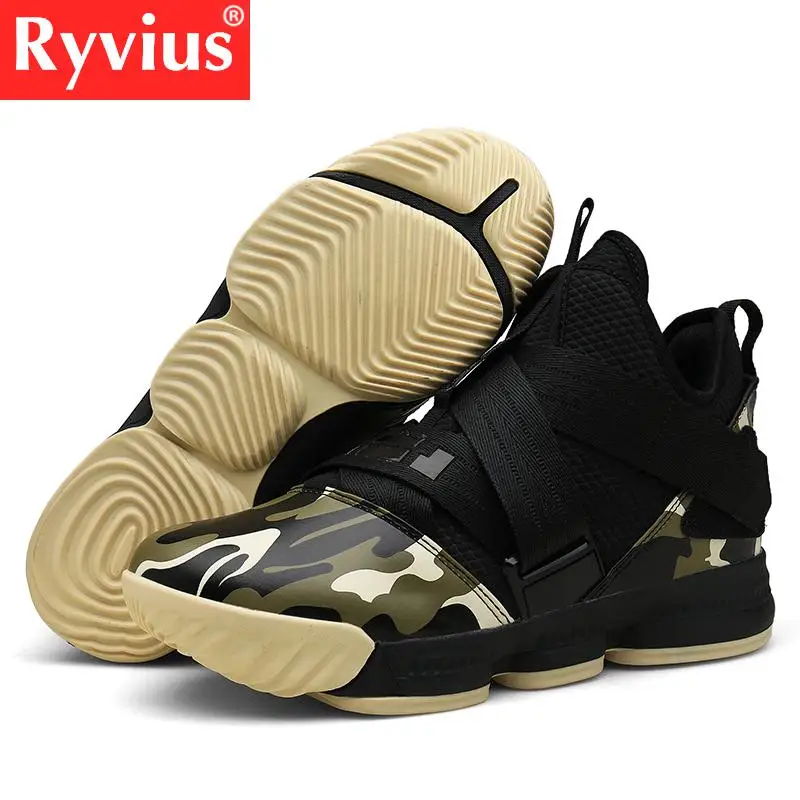 Ryvius 2019 حار بيع حذاء كرة السلة مريحة عالية رياضة التدريب الأحذية حذاء من الجلد في الهواء الطلق الرجال أحذية رياضية أحذية رياضية