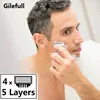 4 pièces/lot lames de rasoir Cassette lame de rasage pour hommes visage Compatible pour Gillettee Fusione Proglide ► Photo 2/3