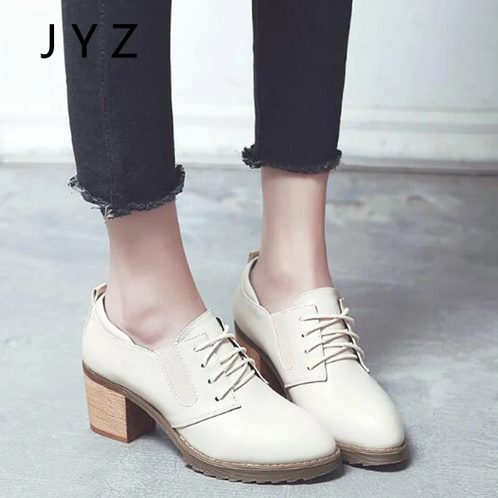 

2018 New Fashion Womens High Heels Lace Up Platform Pumps Shoes Casual Shoe Lady Size 40 41 aa0954