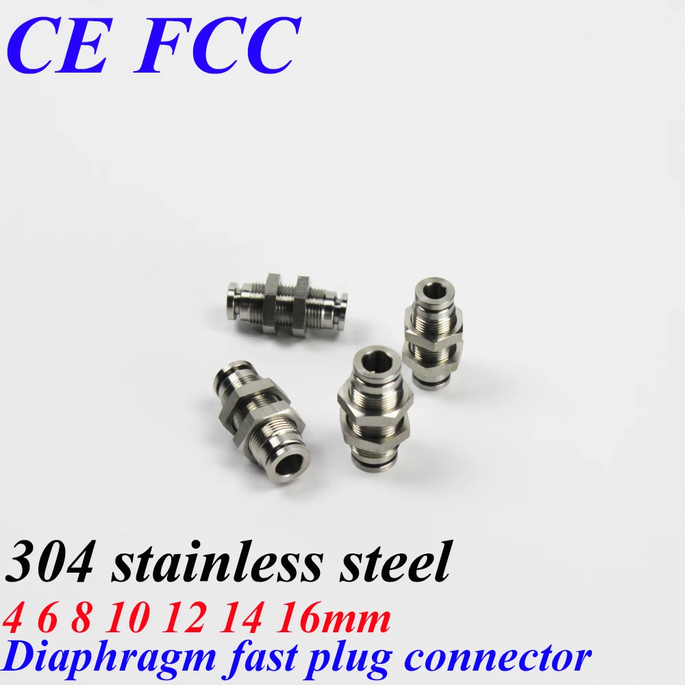 

Pinuslongaeva Factory outlet 4 6 8 10 12 14 16mm 304 stainless steel bulkhead union