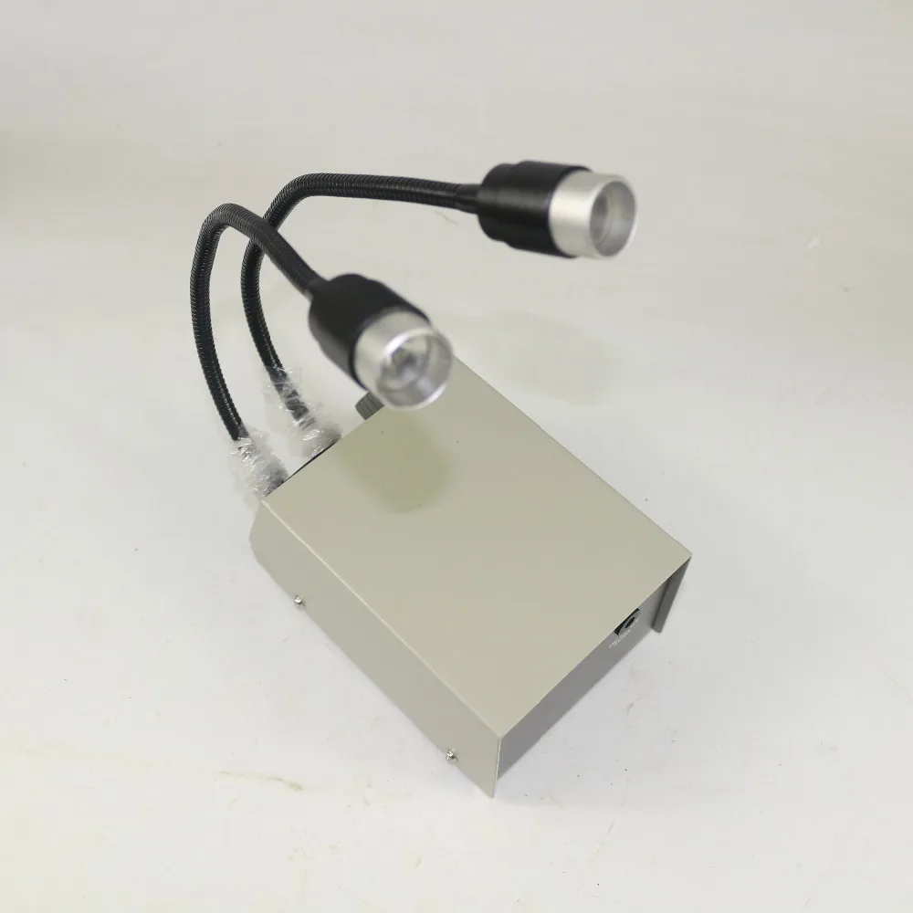 Двойной Светодиодный точечный светильник для микроскопа