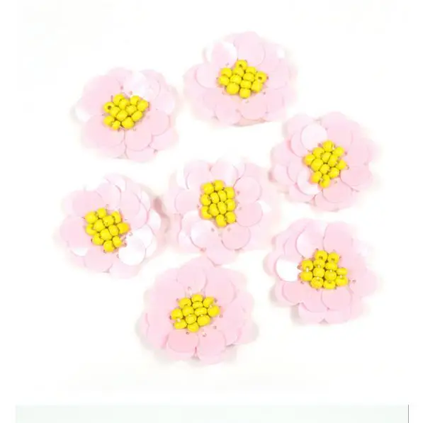 Sun Flower украшенный блестками и бисером патчи для модная одежда, обувь, сумки DIY ремесла поставки DHL бесплатно