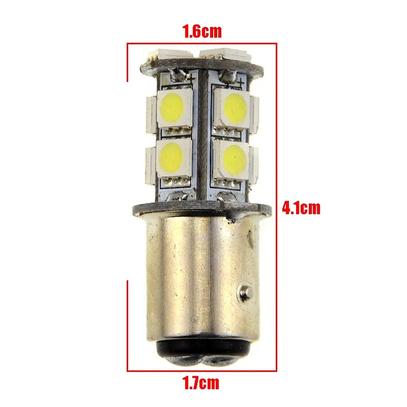 2 Шт. Высокое Качество 1157 BAY15D P21/5 Вт 13 SMD 5050 Автомобилей Светодиодные лампы включите Сигнальные Огни Стоп-сигналы Задние Фонари 13SMD Авто Заднего Вида Обратный Лампы 12 В