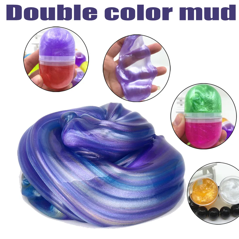 

Colorful Squish Slime Fluffy Foam Soft Scented Magic Plasticine Slimes Stress Relief Sludge Light Mud Fun Toys For Adults FE02d