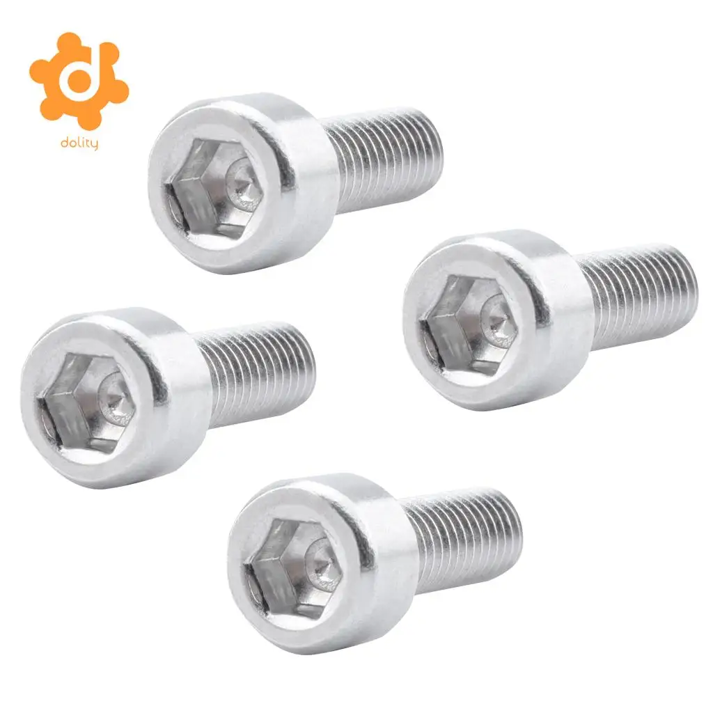 4Pcs Water Bottle Cage Screws Aluminum Alloy Bike Holder Screws for water cage Enhancement Bicycle Water Bottle Accessories