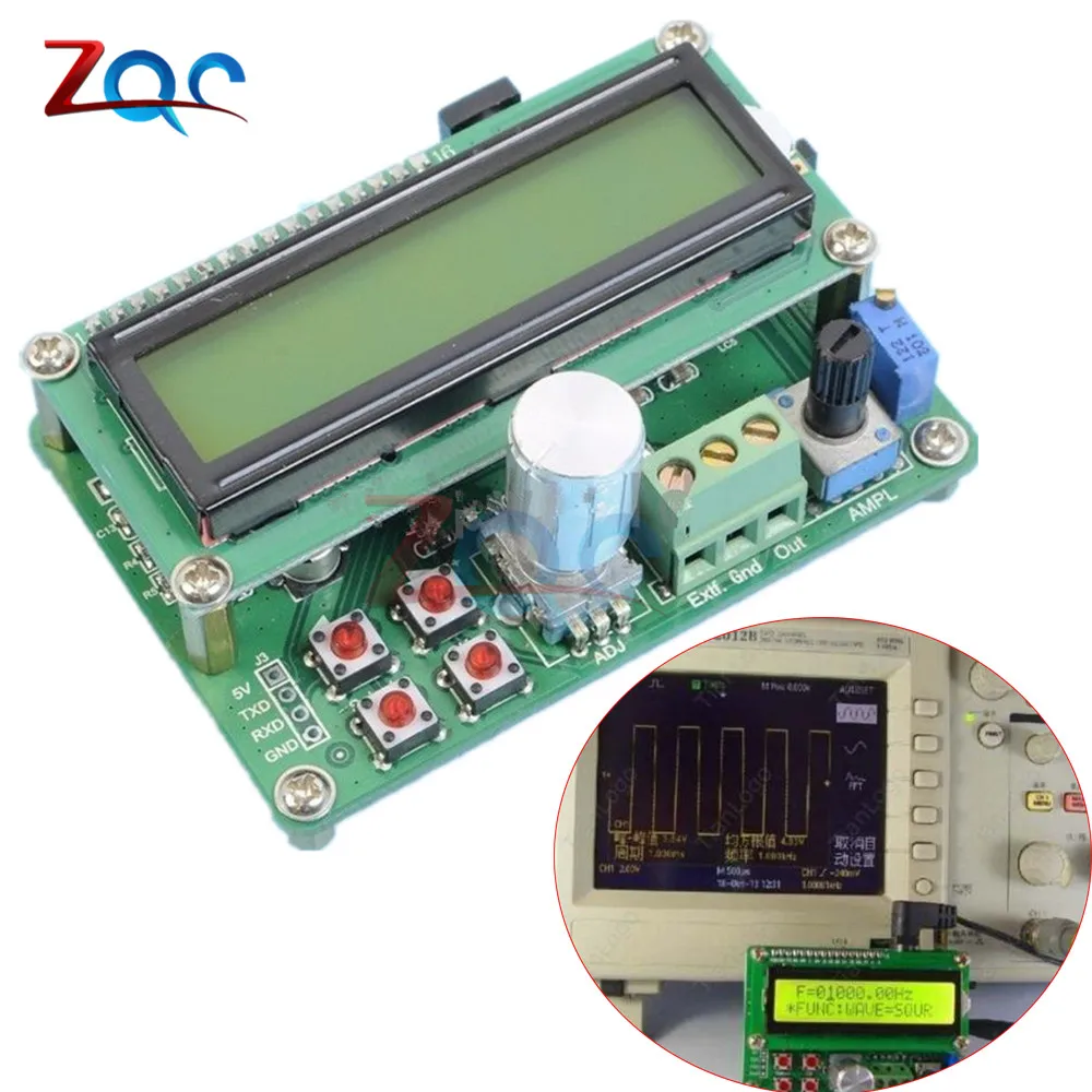

FYE050 DDS Function Signal Generator Random Waveform Triangle Sine Square Sawtooth Wave Duty Cycle Frequency Generator Module