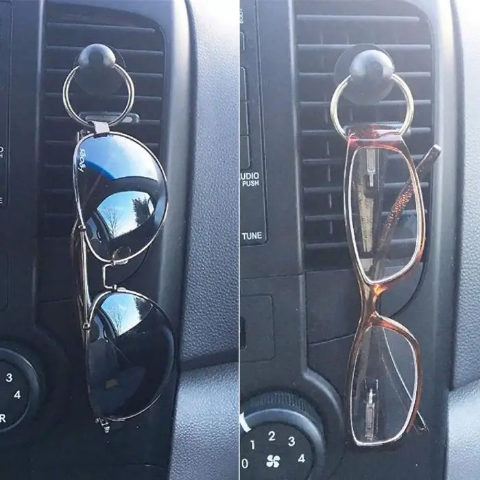 Автомобильный держатель с креплением на вентиляционное отверстие, портативные прочные Висячие солнцезащитные очки NR