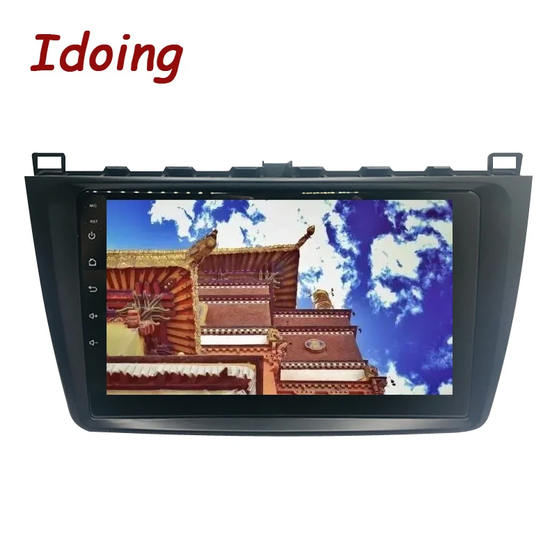 Excellent Idoing 1Din Android8.0 Steering-Wheel Car Radio Multimedia Player Fit Mazda 6 GPS Navigation 4G+64G Octa Core 1080P Bluetooth 4