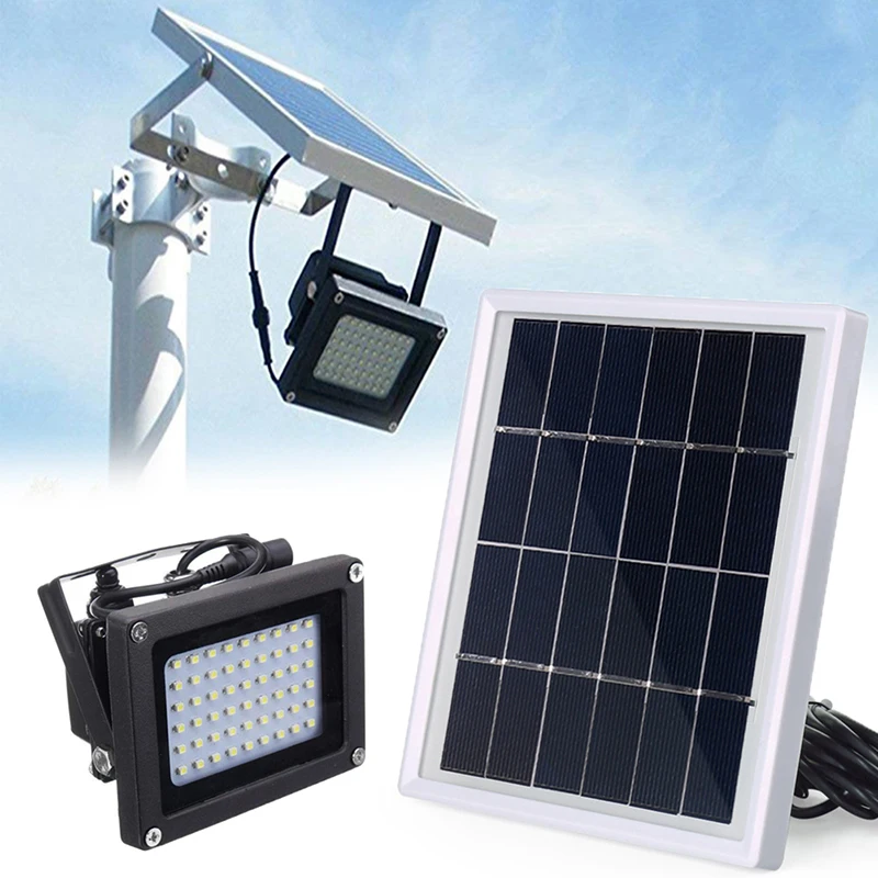 54 LEDs Sensor Solar Light Waterproof Solar Lamps Spotlight Wall Lamps Floodlight Outdoor Garden Security Emergency Flood Light