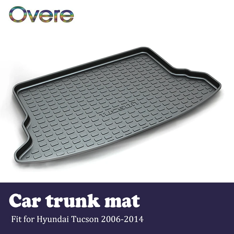 

Overe 1Set Car Cargo rear trunk mat For Hyundai Tucson 2006 2007 2008 2009 2010 2011 2012 2013 2014 Boot Tray Carpet Accessories
