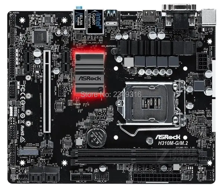 Новинка для ASRock H310M-G/M.2 рабочего 1151 материнская плата H310 гнездо LGA1151 DDR3 SATA3 USB3.0