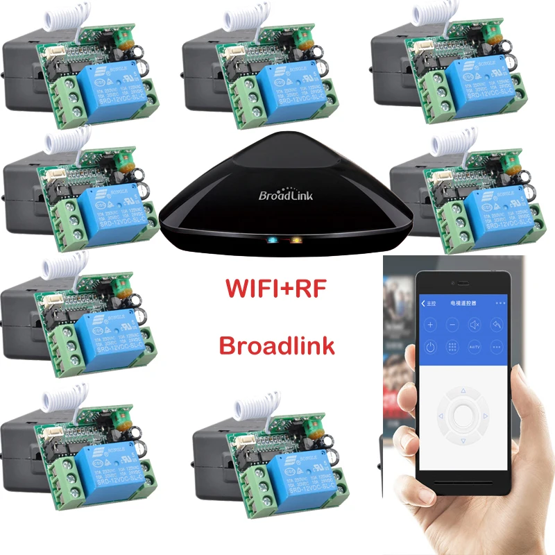 Broadlink RM Pro+ 12 приемник, iphone/android wifi+ RF, DC12V 1 канальный беспроводной пульт дистанционного управления, система умного дома