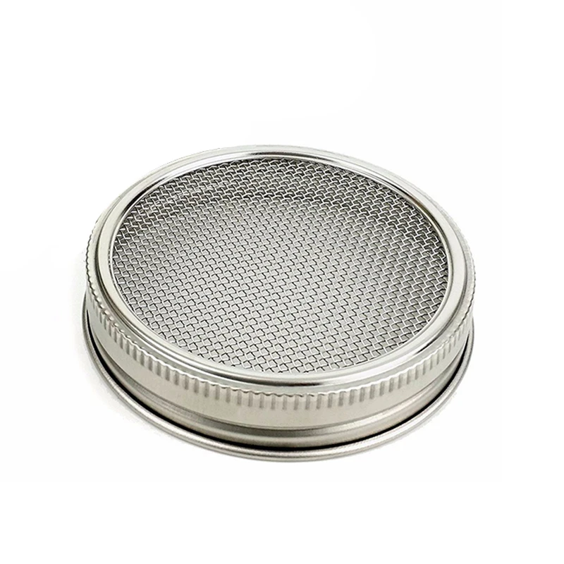2pcs Stainless Strainer Sprouting Lids for Wide Mouth Mason Canning