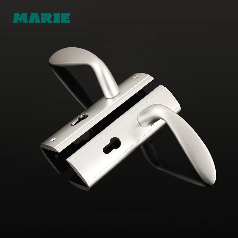 Mortise Interior Door Lock Set Security Entry Doors Lever Lock set Silent Lock-Core aluminum material Locks Spring Bolt