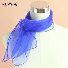 Прозрачный летний шарф для женщин головной убор модные однотонные блестящие шарфы Тонкий шифоновый шарф PYWJ09CN