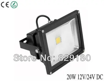 

10x Hot sales LED FloodLights 20w black dc12v/24v Waterproof ip65 Warm(3000k)/Pure White(6000k) Square lighting