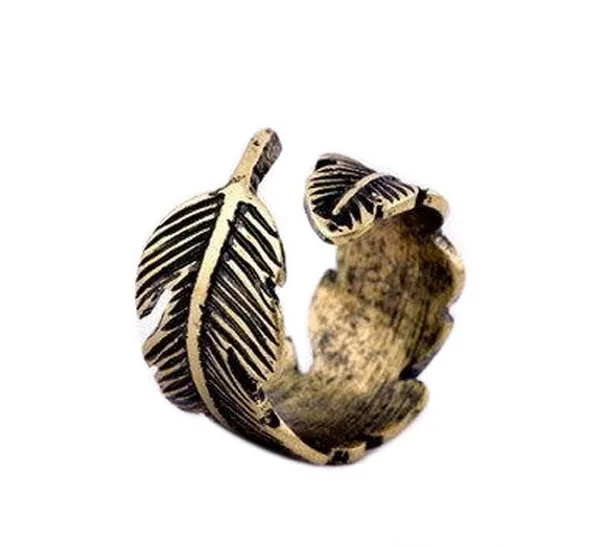 New Retro Leaf Ring High Quality Design Women Leaves Rings Gift Idea for Best Friends