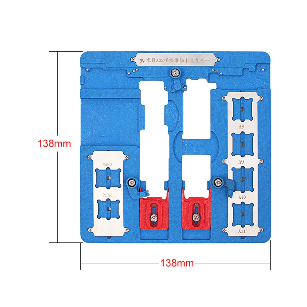 A22 9in1 Phone Repair Motherboard Fixture PCB Holder For Iphone 5s/6g/6s/6p/6sp/7/7p/8/8p Remove Glue Jip DIY Iphone Repair Tool A22 9in1 Phone Repair Motherboard Fixture PCB Holder For Iphone 5s/6g/6s/6p/6sp/7/7p/8/8p Remove Glue Jip DIY Iphone Repair Tool