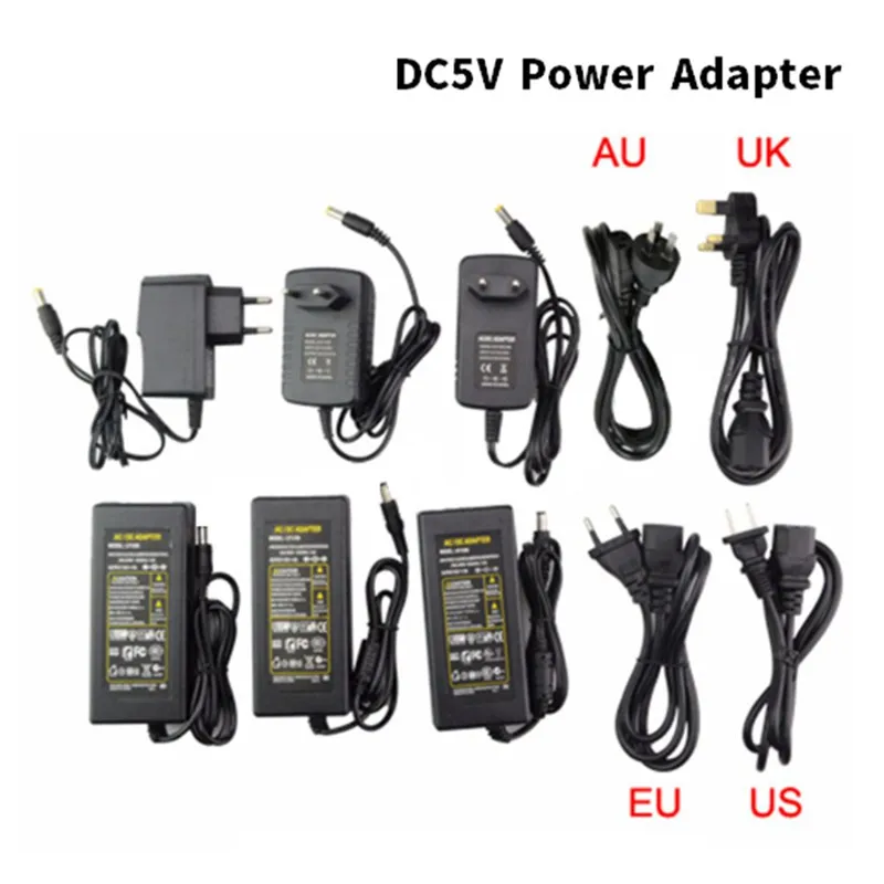 1 x AC 100 в 240 DC 5 В 1A 2A 3A 5A 6A 8A трансформаторы питания адаптер конвертер зарядное