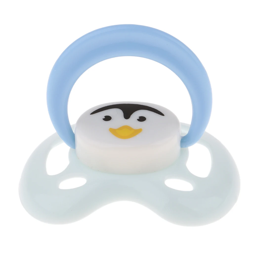 Cute Cartoon Dummy Pacifier & Magnet Set Baby Doll Supplies for Reborn Newborn Doll White #2
