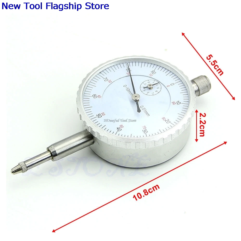 Новое измерение 0,01 мм Точность 0-10 мм инструмент циферблат прецизионный инструмент индикатор