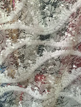

Hot selling african sequins lace best african mesh lace fabric CiCi-40701 for french lace fabric for wedding