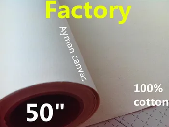 

50"*18m Premium Quality 380g waterproof pure cotton matte coated Inkjet Canvas