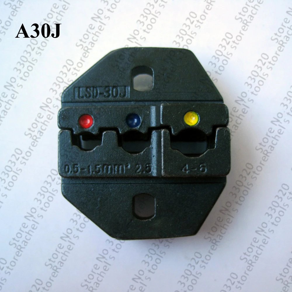 

A30J crimping die set for insulated terminal and cable link