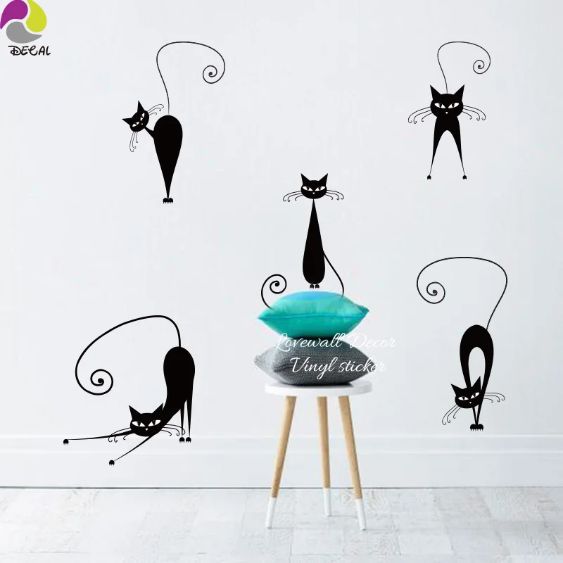 الكرتون القط mog القط الجدار ملصق حضانة الطفل مجموعة من 5 لطيف مضحك مجردة القط غرفة الأطفال diy الفينيل ديكور المنزل ملصقات الكرتون القط mog القط الجدار ملصق حضانة الطفل مجموعة من 5 لطيف مضحك مجردة القط غرفة الأطفال diy الفينيل ديكور المنزل ملصقات