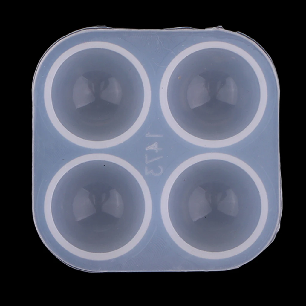 1-Pack 25mm/1inch Resin Silicone Cabochon Mold for Resin Epoxy Polymer Clay, Half Round Dome Jewelry Casting Mould