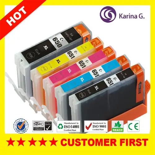 

5 шт., картриджи для струйных принтеров Canon Pixma MG5500