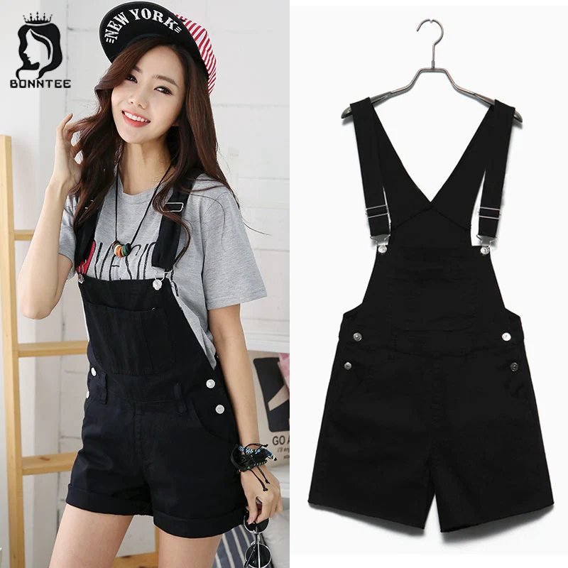 Rompers Elegant Casual Sweet Korean Style Solid Color Pockets Button Women Romper Womens New