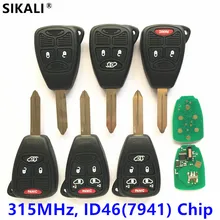 Remote Key for JEEP Commander Patriot Compass Grand Cherokee Liberty Wrangler Car Key 315MHz Car Keyless Entry Alarm