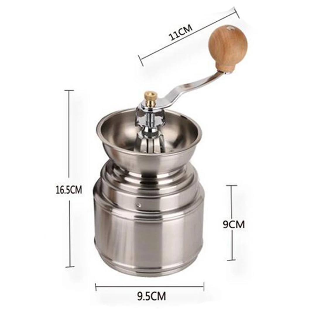

Nice Grinder Handmade Handy Spice Coffee Bean Pepper Grinder Stainless Steel Grinder With Ceramic Core Coffee Maker