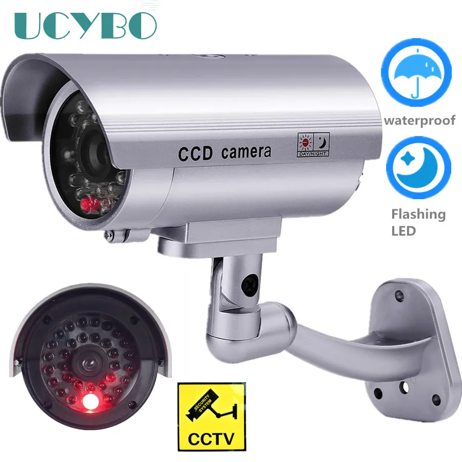  CCTV camera Dummy security fake camera w/ wifi outdoor knipperend led video surveillance dummy cam - 33044916688