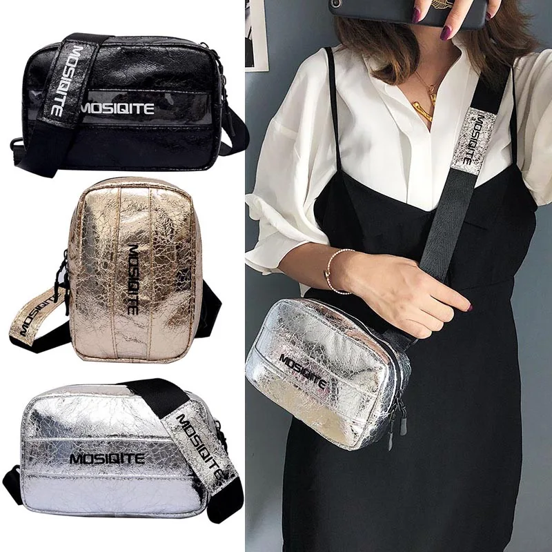 

2019 Summer Fashion Women Lady Girl Chest Crossbody Bag Zipper PU Leather Casual For Travel Mobile Phone OH66