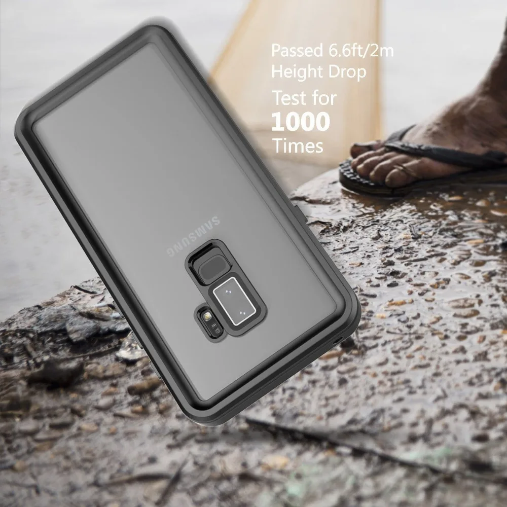 Водонепроницаемый чехол для Samsung Galaxy S9 S9plus ударопрочный грязезащитный полностью
