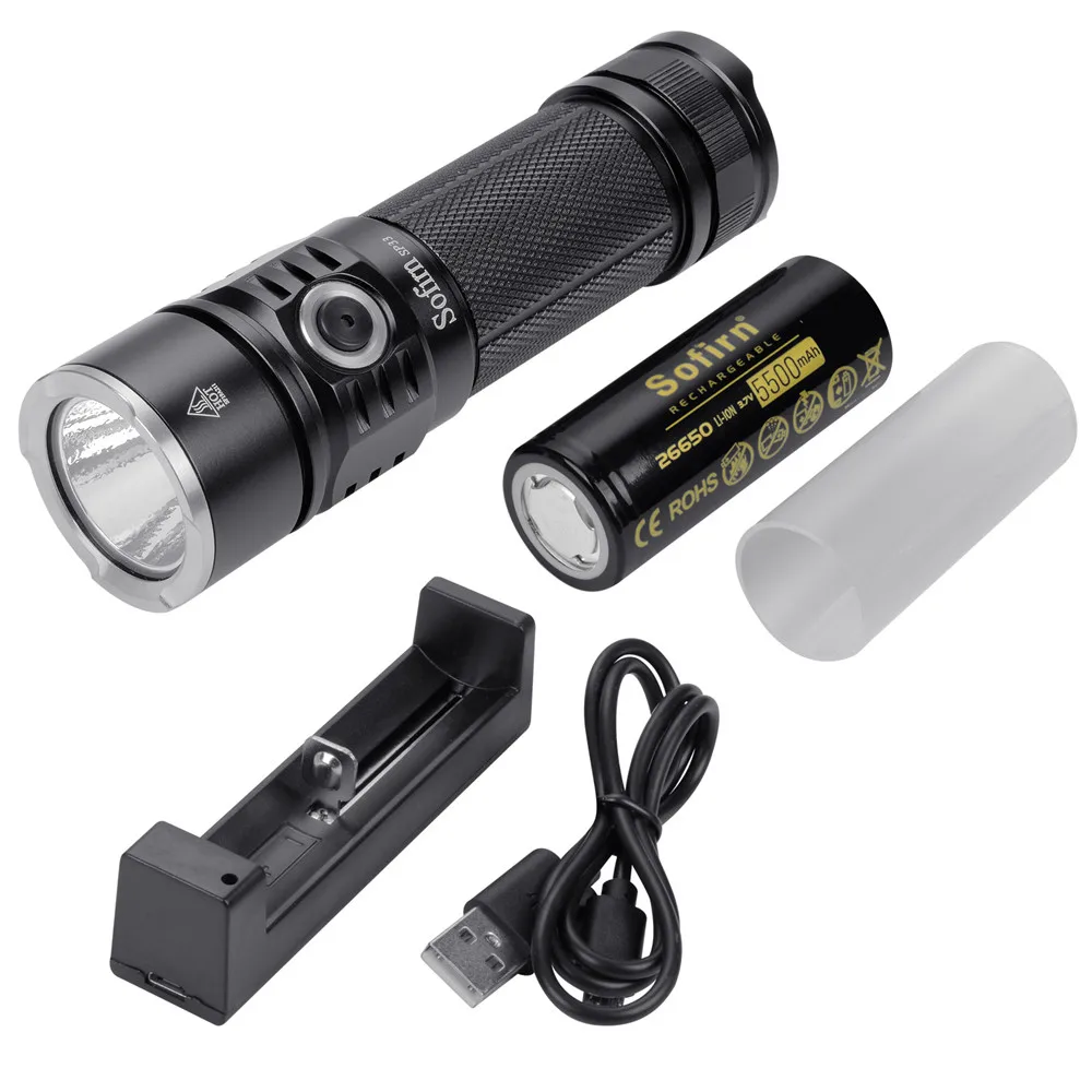 Sofirn SP33 светодиодный фонарик 18650 Cree XHP50 высокое Мощность 2500lm лампа Torch Light Мощность ful фонарик 26650 Водонепроницаемый лагерь цикл