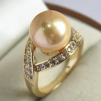 

ddh0162 plated 12mm Shell Pearl Ring AAA Grade can choose SIZE 7~9#