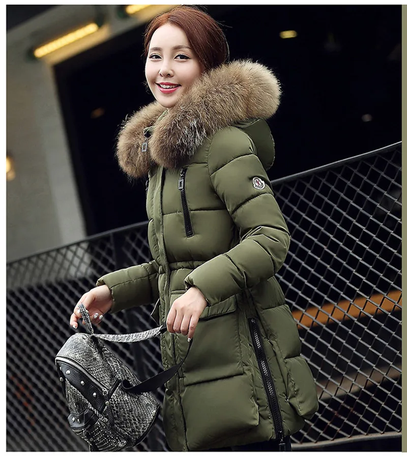 Winter jacket women female jacket Woman Coat womens down parka femme Slim Straight Thick Turtleneck Cotton Long Overcoat 1 (9)