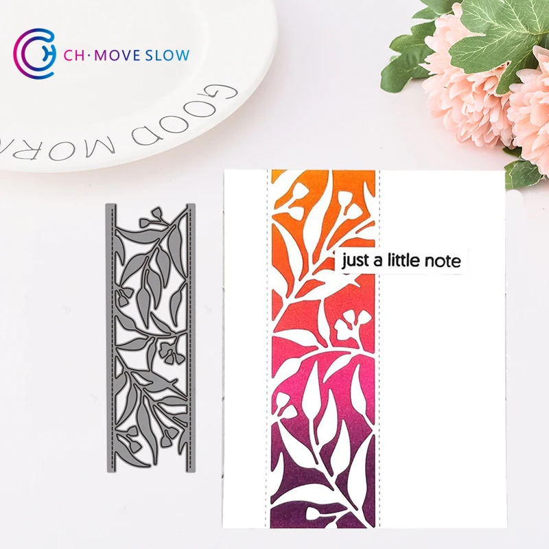 

CH 2019 New Arrival gum leaf border Stencil Metal Cutting Dies For Scrapbooking Practice Hands-on DIY Album Decor Card Craft Die