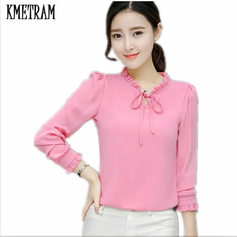 KMETRAM, Otoño Invierno 2020, camisas para mujer de manga larga con lazo, blusas  elegantes para mujer, Blusa de gasa, Blusa de oficina femenina HH596|blusas  femininas|ladies chiffon blouseschiffon blouse - AliExpress