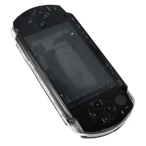 Черный Полный Корпус Ремонт Mod чехол+ кнопки Замена для sony psp 1000 консоли